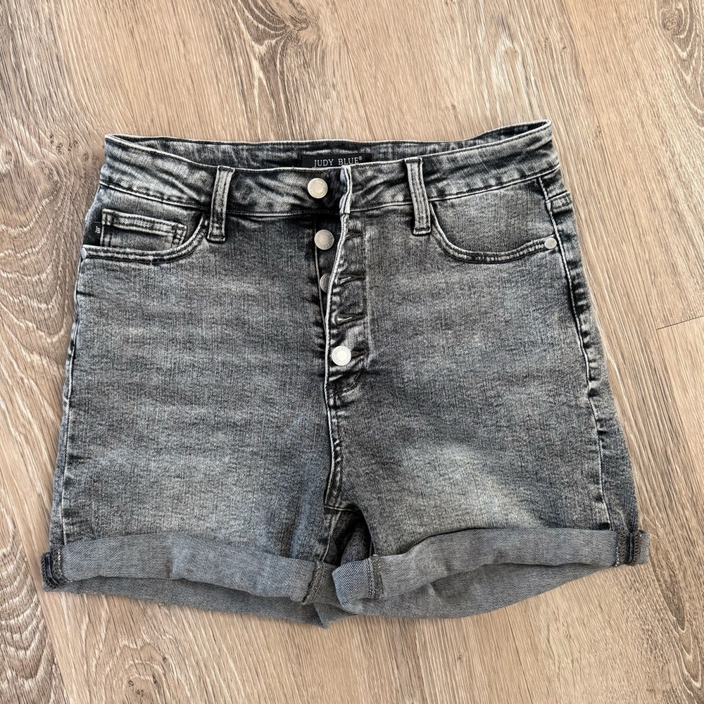 Judy Blue Women's Charcoal Jean Shorts